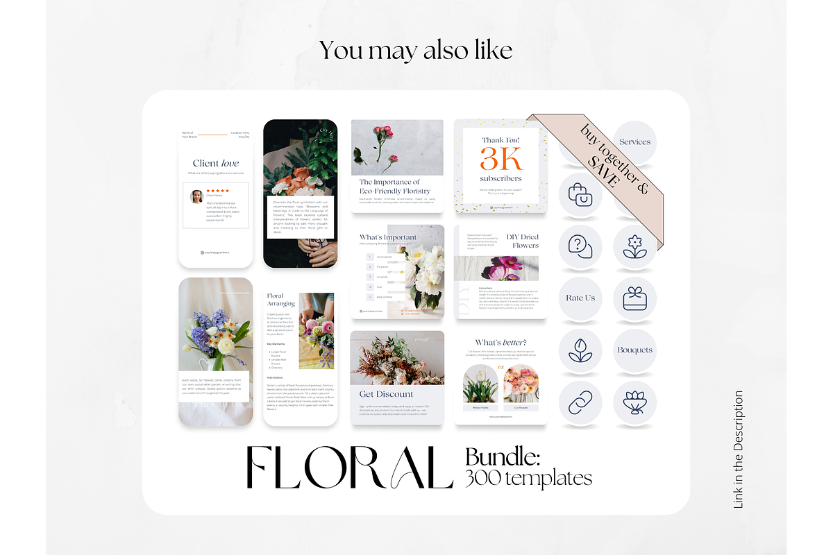 100 Floral Shop Social Media Stories, a Social Media Template by PatternLab. (Photo 9 of 9)