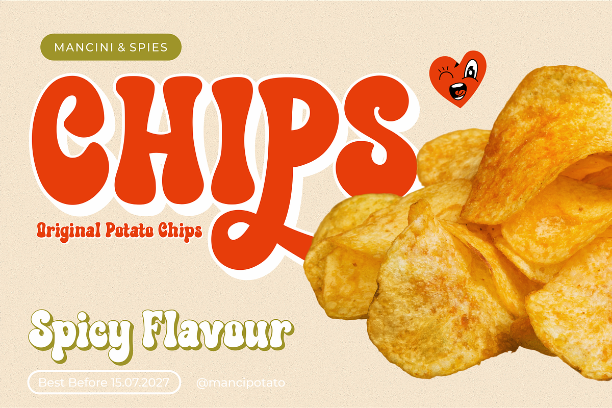 Retro and Chips - Retro Display Font, a Sans Serif Font by Ainun Jinan (Photo 2 of 11)