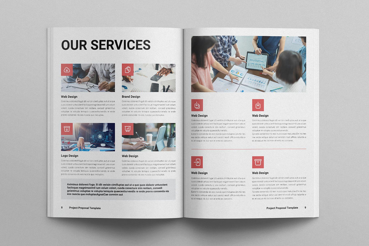 Project Proposal Template, a Brochure Template by E-Type (Photo 4 of 8)