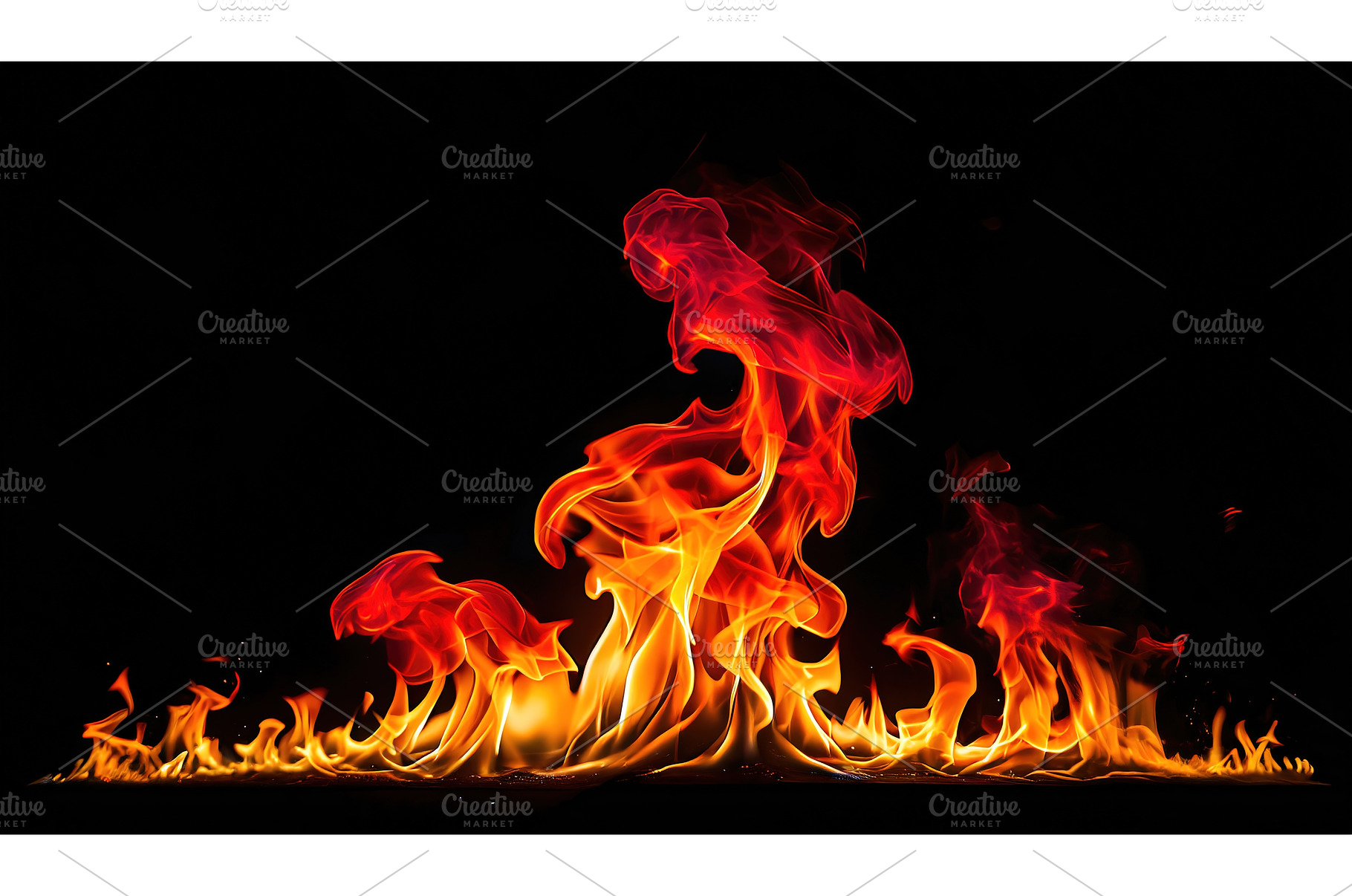 Vivid flames captured mid-motion, an Abstract Photo by Igor Tichonow