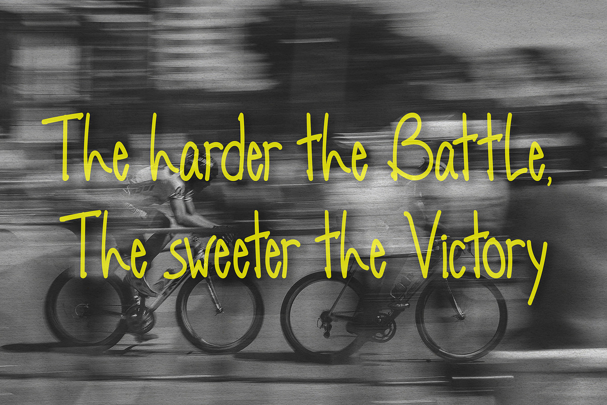 Adrenaline Monoline Handwritten, a Handwritten Font by Articreatype (Photo 5 of 9)