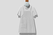 Apron and Tshirt Mockup, a Shirt Mockup by Unerispace (Thumbnail 3 of 5)