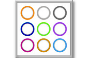Set of Modern Colorful Oval Banners, a Decorative Illustration by FineArtStudio (Thumbnail 3 of 3)