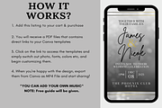 White Gold Video Wedding Invitation, an Invitation Template by LushBury (Thumbnail 2 of 3)