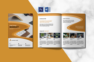 Case Study Brochure Template, a Brochure Template by retrographix