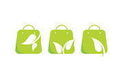 Green Leaf Shopping Bag Vector Logo, an Object Graphic by majesticlogo (Thumbnail 2 of 3)