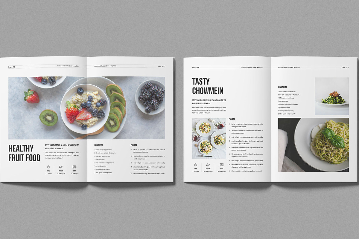 Cookbook Recipe Book Template, a Brochure Template by Work-Envance (Photo 7 of 8)