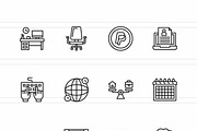 Work From Home Essentials Icons, an Icon by IconBunny (Thumbnail 2 of 2)