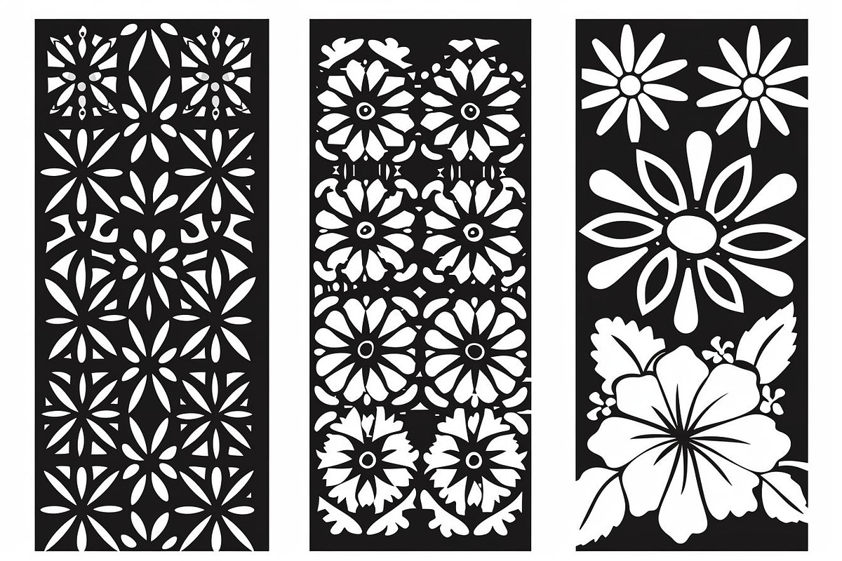 Elegant Floral Laser Cut Panel Bundl, an Object Graphic by BIPLOB EXPERT (Photo 4 of 7)