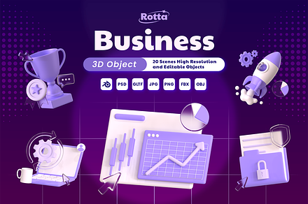 Business Object 3D, an Object 3D Model by kerismaker