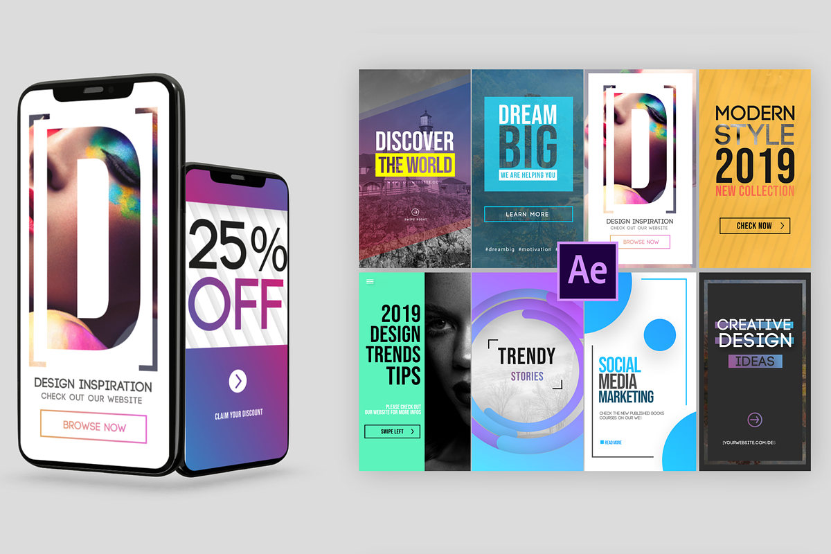 Instagram Animated Stories Pack, a Templates & Theme by Polygon Motions (Photo 1 of 2)