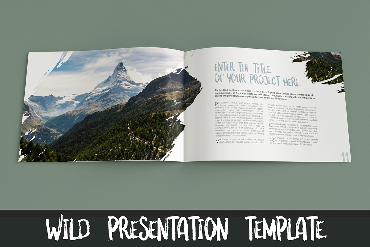 Wild Presentation Template, a Presentation Template by TemplateLab