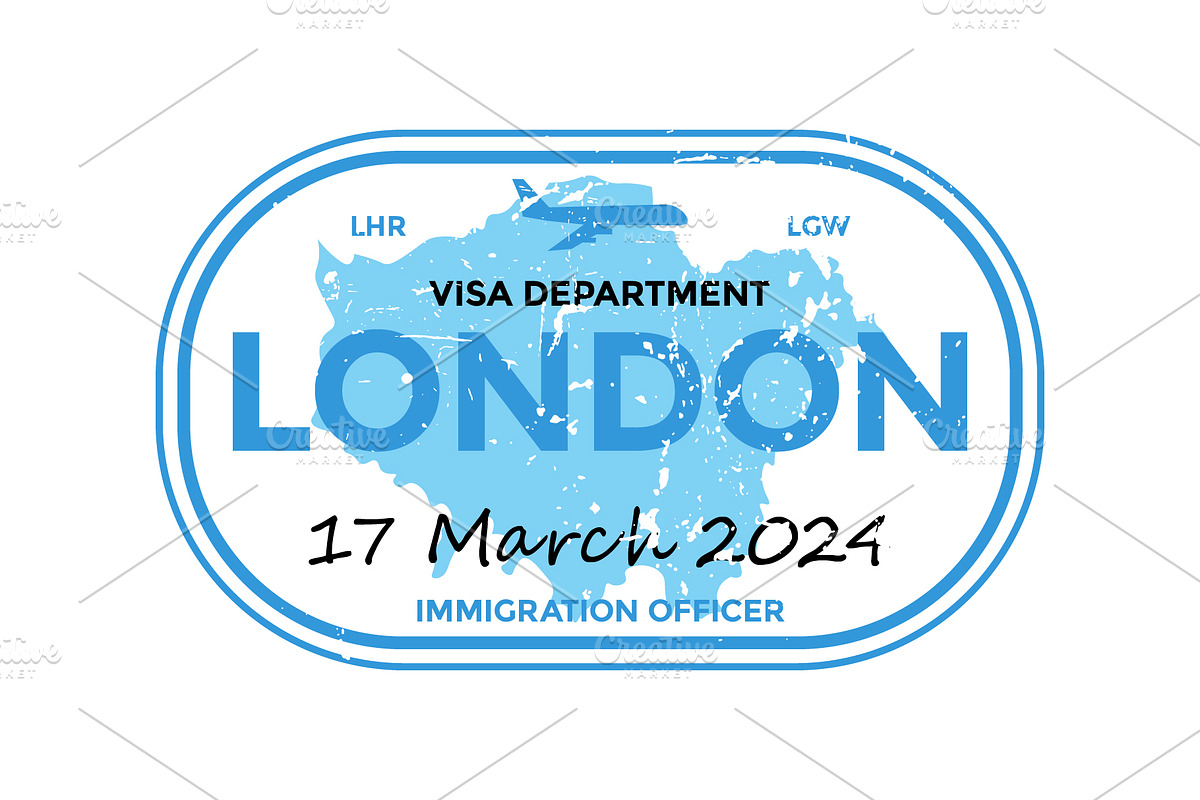Passport Stamps & Travel Visa Signs, a Transportation Illustration by Kaushal Jangid (Photo 27 of 28)