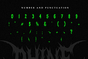 Rhine Infection - Death Metal Font, a Blackletter Font by Masyafi Studio (Thumbnail 3 of 9)