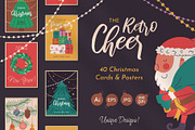 Retro Cheer: 40 Christmas Wall Art, a Seasonal Illustration by IuliiaSavko (Thumbnail 1 of 11)