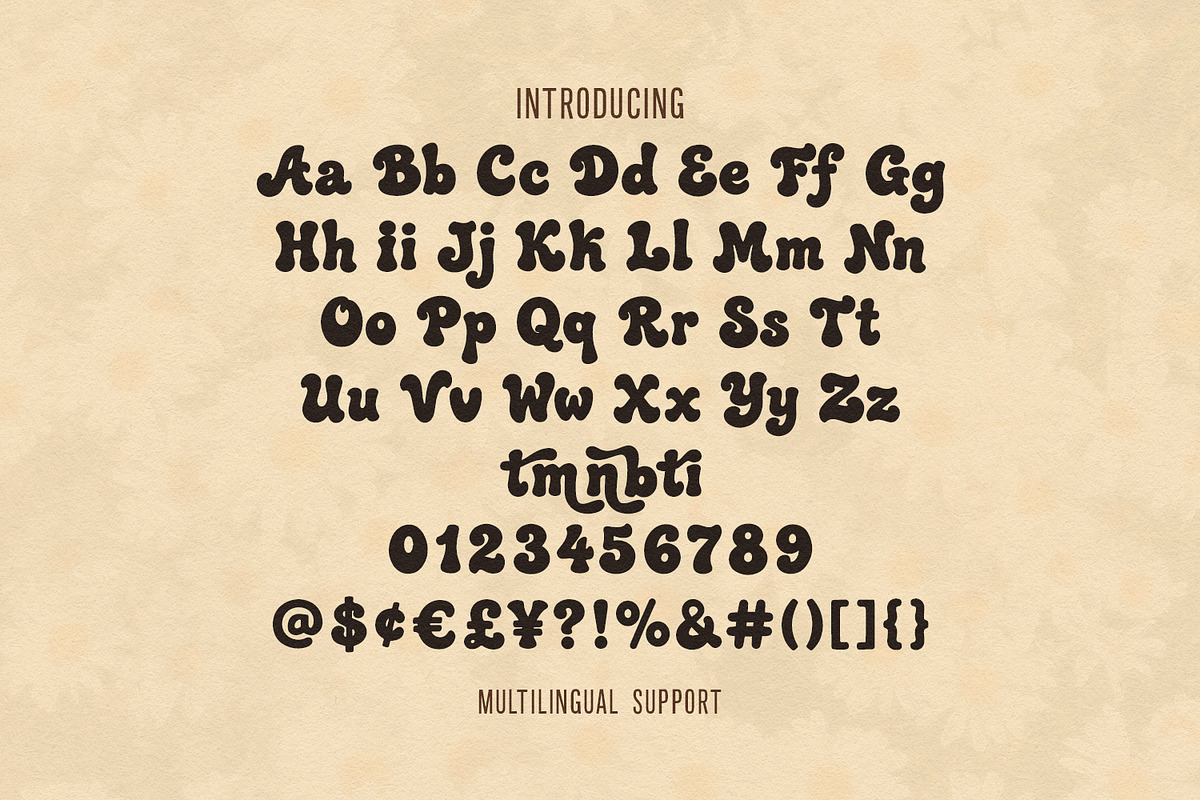 Morame Yoabe Retro Groovy Display, a Serif Font by Maulana Creative (Photo 7 of 7)