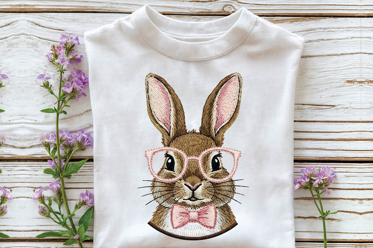 Retro Easter Bunny PNG, Happy Easter, an Illustration by DreamPrint404 (Photo 2 of 6)