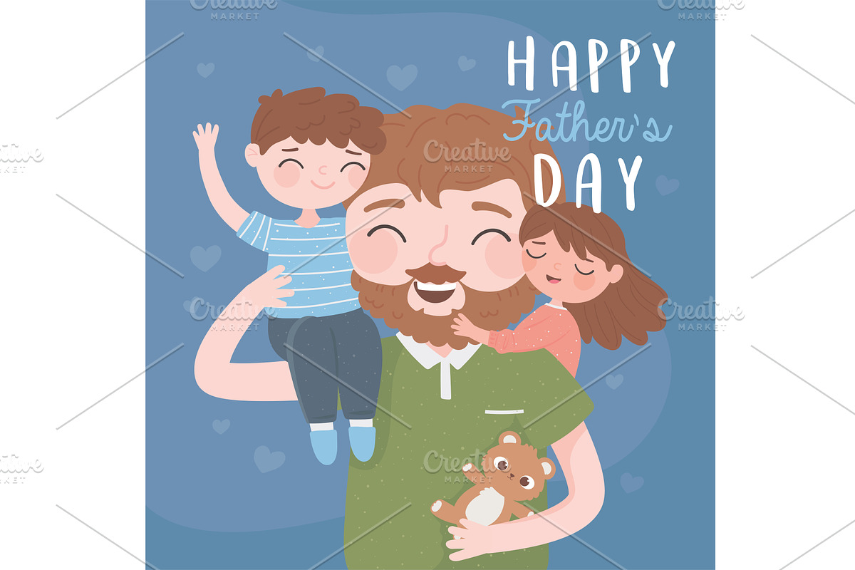 happy fathers day, an Illustration by studiogstock