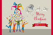 Christmas Cards and Banners Bundle, a Seasonal Illustration by ÁRTICA (Thumbnail 13 of 19)