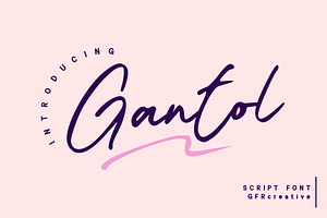 Gantol - Script Font