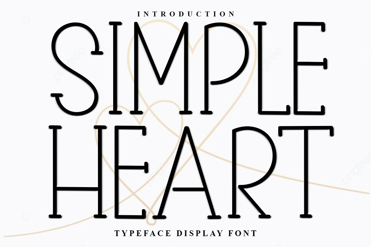 Simple Heart, a Sans Serif Font by InermediaSTUDIO (Photo 1 of 7)