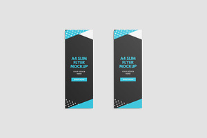 A4 Slim Flyer Mockup