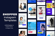 Shopper Instagram Templates, a Social Media Template by Fluto Creative Studio (Thumbnail 1 of 5)