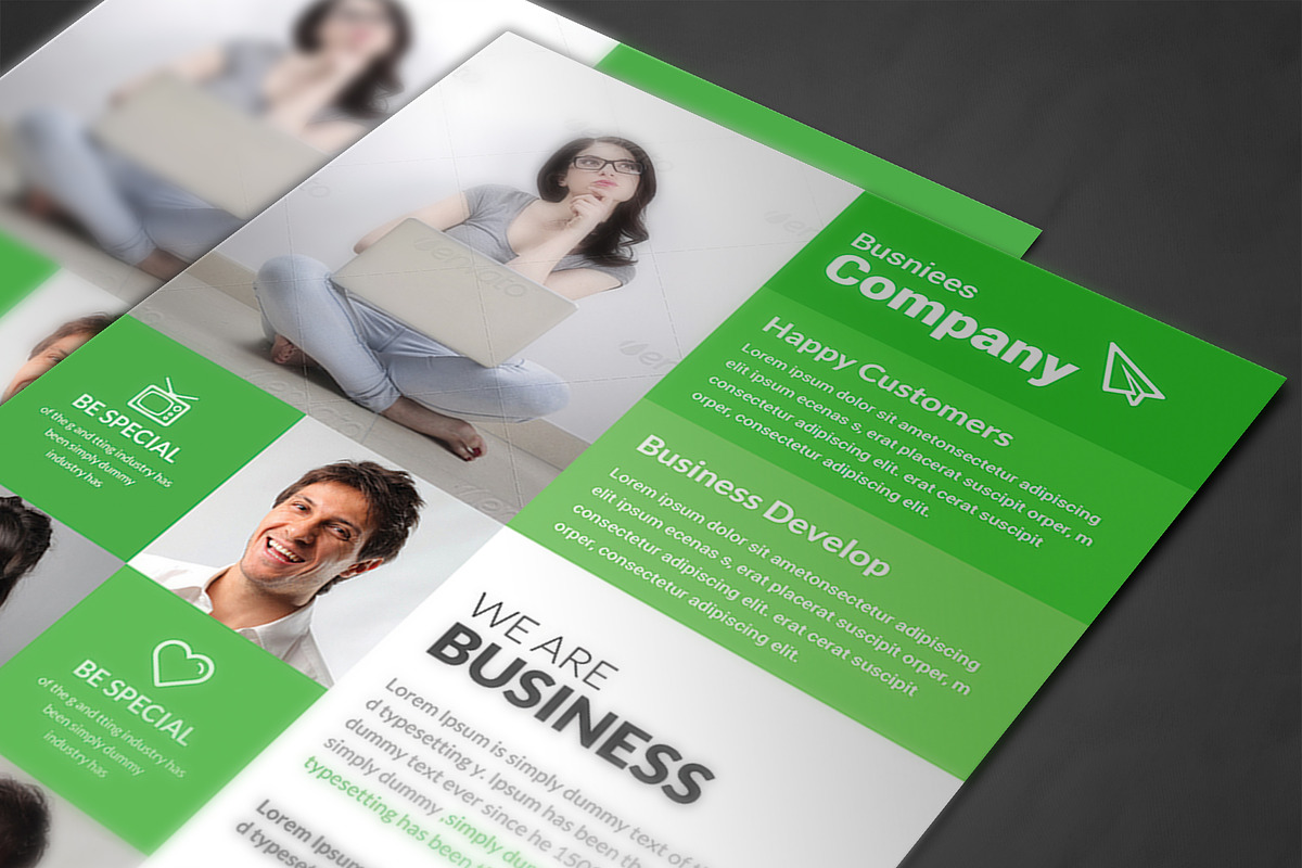 A4 Corporate Business Flyer Template, a Flyer Template by AfzaalGraphics (Photo 4 of 4)