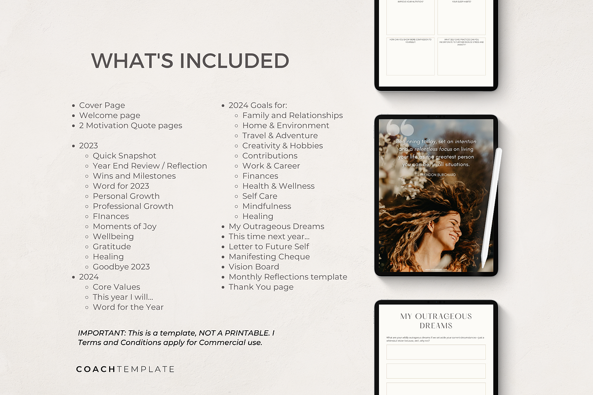 Goal Setting Workbook Template Canva, a Brochure Template by COACHTEMPLATE (Photo 7 of 10)