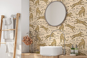 Hand Drawn Wild Leopards, a Wallpaper Graphic by MalyskaStudio (Thumbnail 8 of 17)