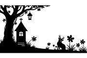 Garden Bunny Silhouette Bundle, an Illustration by jahid234 (Thumbnail 42 of 48)