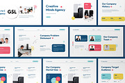 White Modern Pitch Deck Google Slide, a Presentation Template by graphicook (Thumbnail 1 of 5)