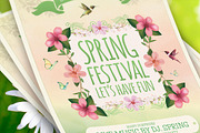 Spring Festival Flyer Template, a Flyer Template by Briell Design (Thumbnail 2 of 2)