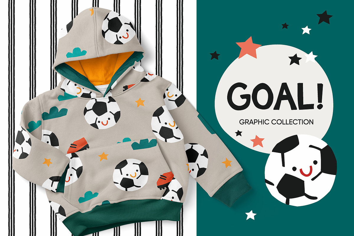 GOAL! football graphic collection, a Pattern Graphic by SurfaceStories (Photo 1 of 11)