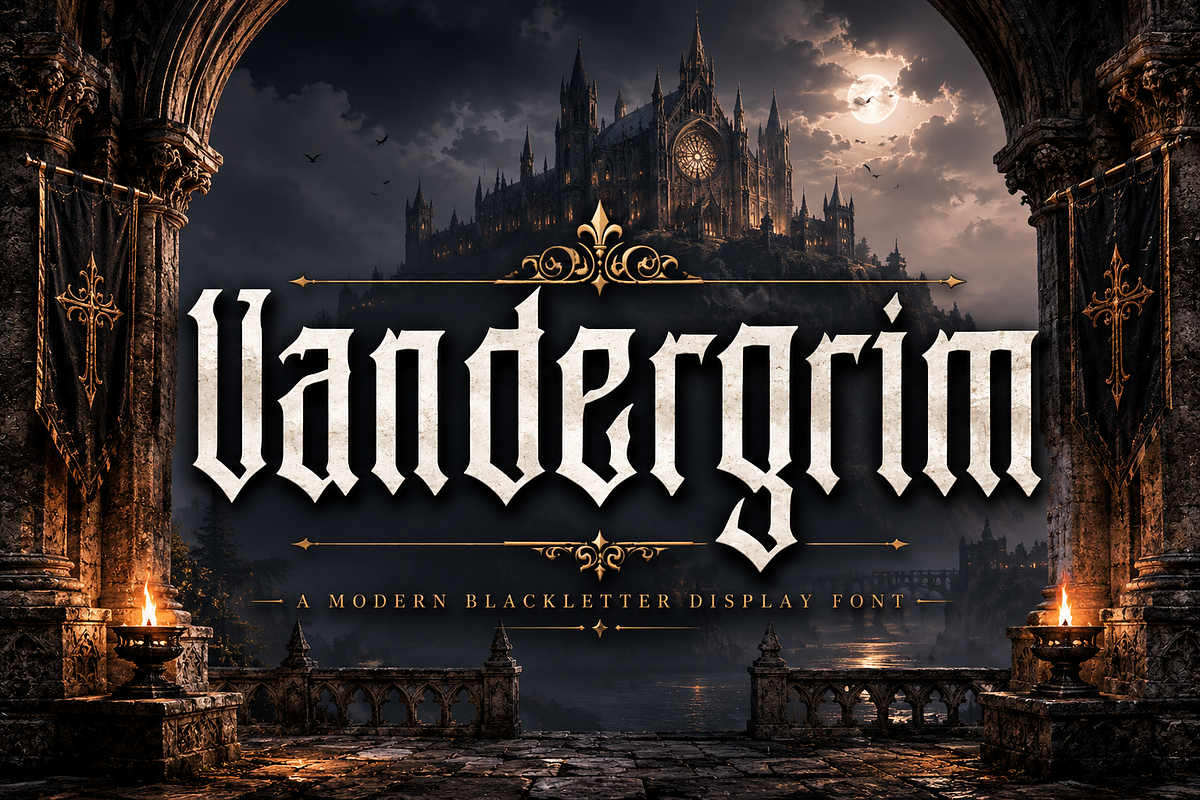 Vandergrim, a Blackletter Font by Wow Magic (Photo 4 of 6)