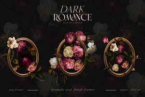 Dark Romance Floral Art Collection