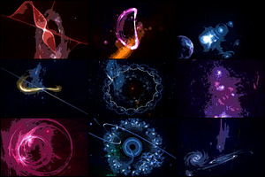 40 Abstract Comics Galaxy Background