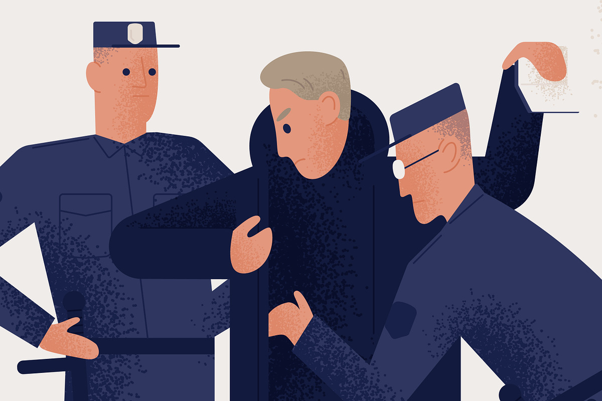 Police inspection, a Person Illustration by Good Studio (Photo 2 of 3)