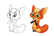 Funny little fox child, an Animal Illustration by Mark2000 (Thumbnail 2 of 2)
