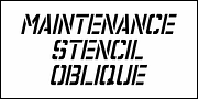 Maintenance Stencil JNL, a Font by Jeff Levine Fonts (Thumbnail 4 of 5)