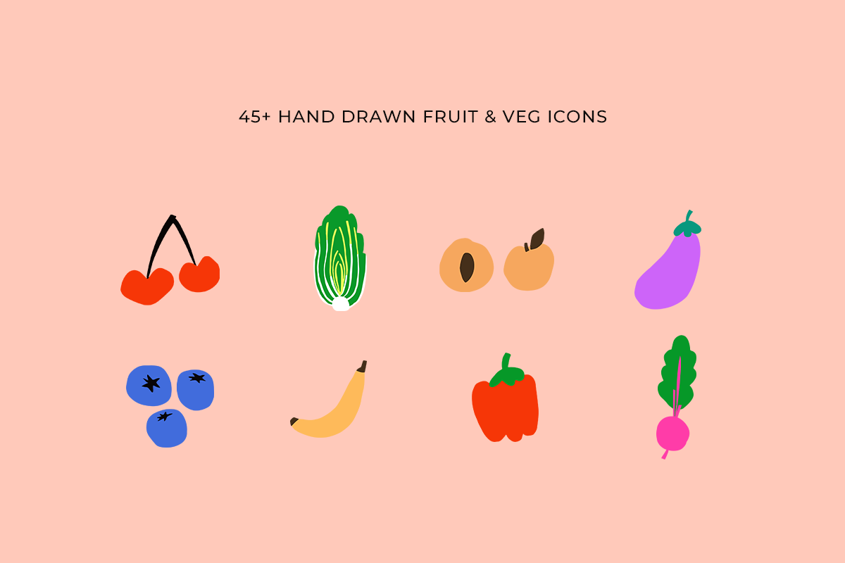 Fruit & Veg Illustrations Bundle, an Icon by Lotus White-Sugito (Photo 2 of 5)