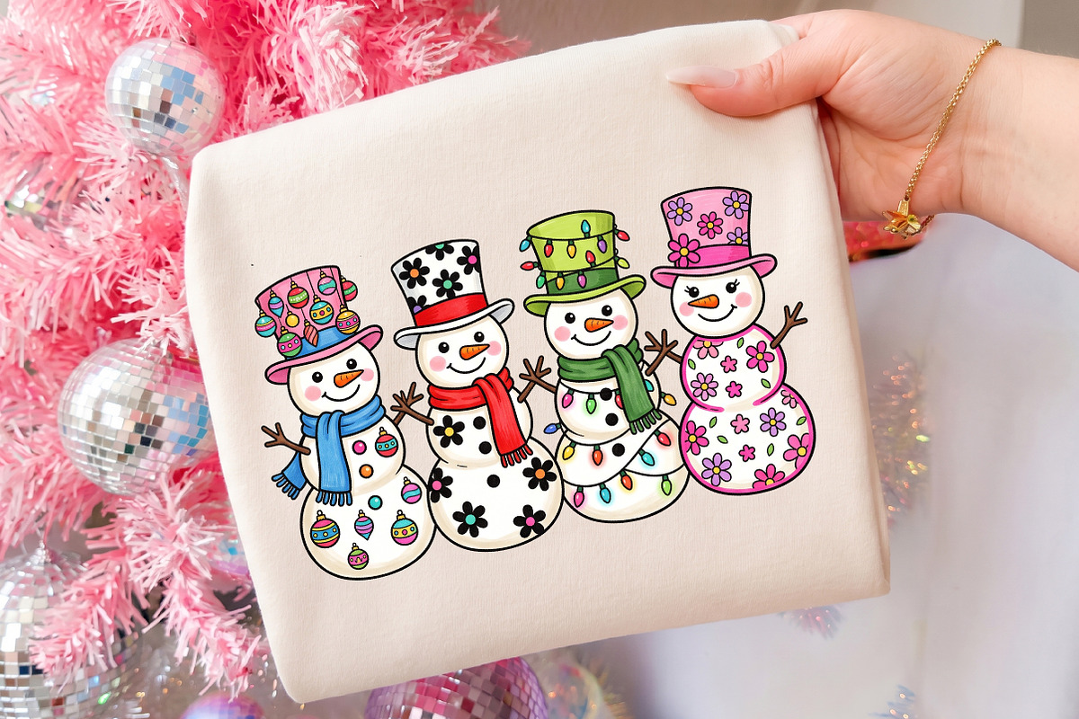 Preppy Snowman Christmas png, an Object Illustration by Libby Wishes (Photo 2 of 3)