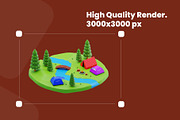 3D Isometric Camping Pack, a 3D by novia99design (Thumbnail 2 of 6)