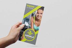 Female Fitness DL Card Template