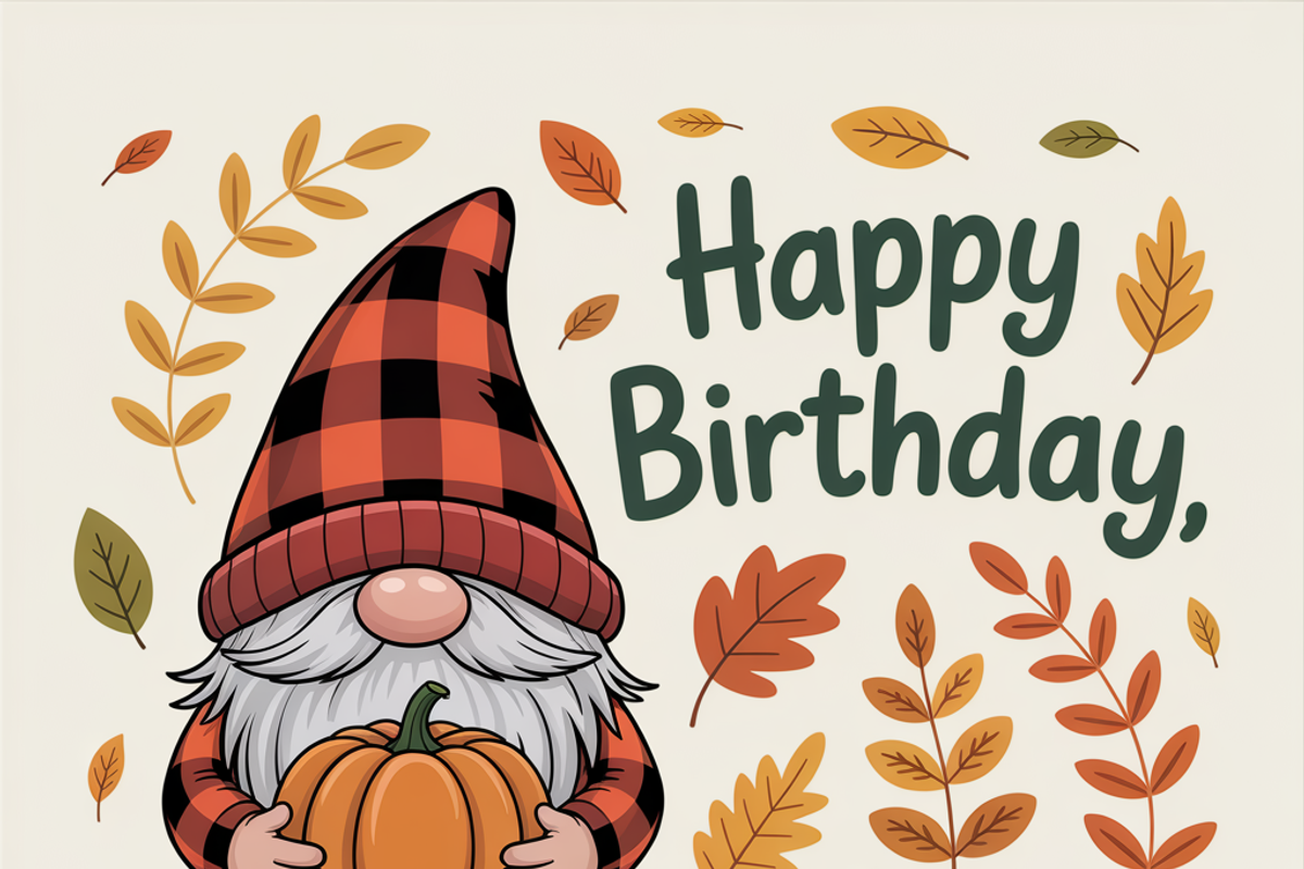 Halloween gnome with a pumpkin, an Illustration by Amazin_art (Photo 5 of 6)