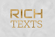Gold Foil Photoshop Text Effect, a Layer Style Add-On by MRI STUDIO (Thumbnail 9 of 29)