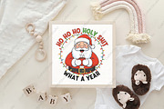 Ho Ho What a Year Santa Christmas, an Illustration by CraftArtStudio (Thumbnail 4 of 4)