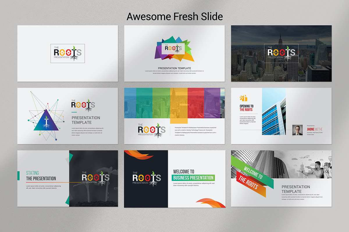 Roots Presentation Template, a Presentation Template by PixWork (Photo 2 of 51)