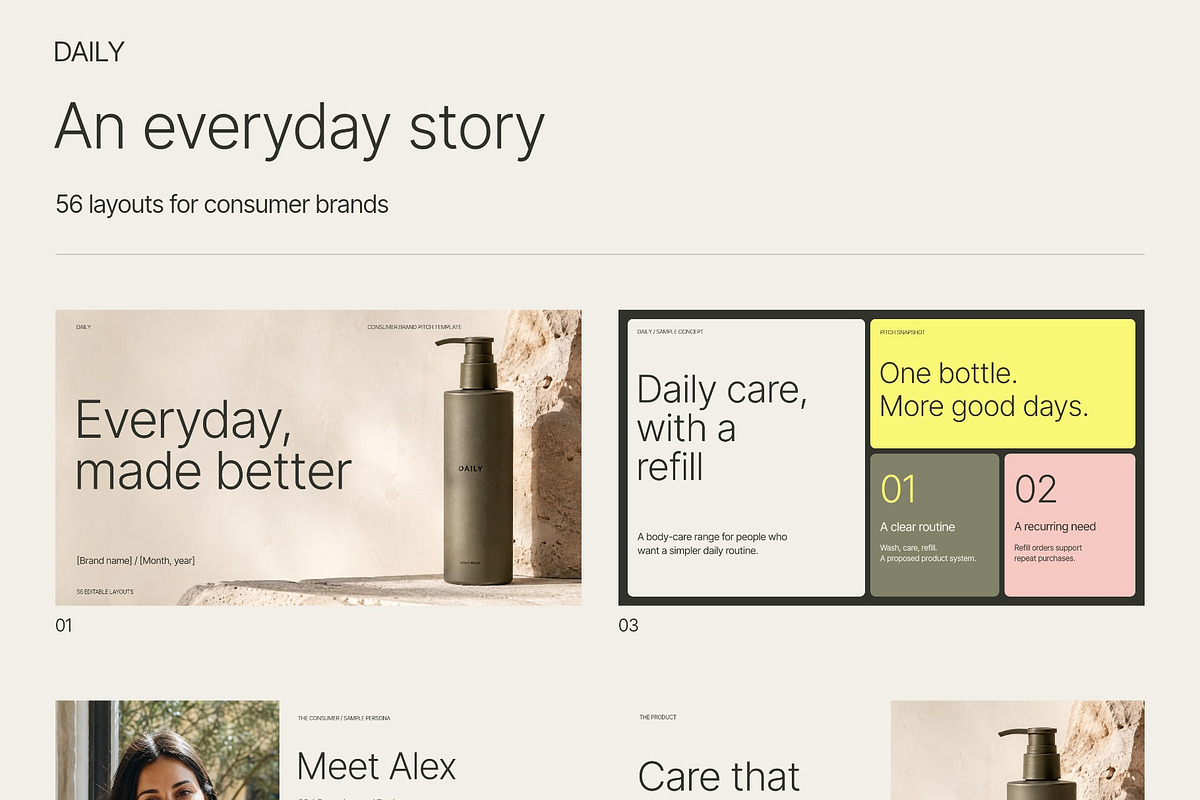 DAILY Consumer Brand Presentation, a Presentation Template by Oday Noon (Photo 2 of 9)