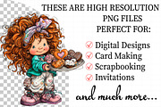Valentine Holiday Black Girl Clipart, an Illustration by Daily.Designs (Thumbnail 2 of 7)